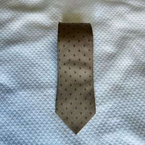 Givenchy Brown Tie with Black Dots